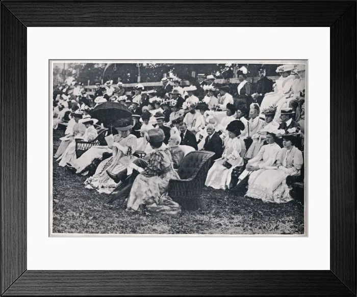 Framed Print : Some of the Spectators at the Guards Sports at Chelsea, 1906 Framed Print : Some of the Spectators at the Guards Sports at Chelsea, 1906
