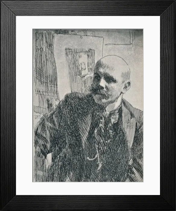 Framed Print : Count Georg von Rosen (1843-1923), Swedish painter, 1893, (1898). Artist: Anders Leonard Zorn Framed Print : Count Georg von Rosen (1843-1923), Swedish painter, 1893, (1898). Artist: Anders Leonard Zorn