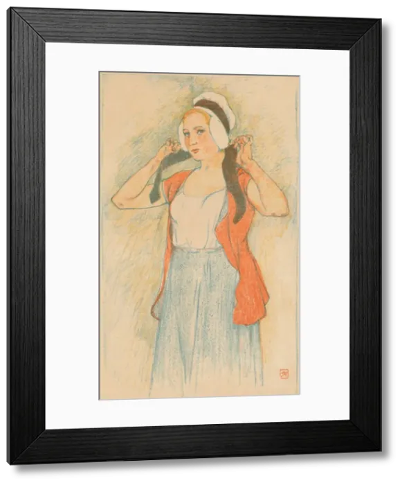 Framed Print : An auto-lithograph by Armand Rassenfosse, c1898. Artist: Armand Rassenfosse Framed Print : An auto-lithograph by Armand Rassenfosse, c1898. Artist: Armand Rassenfosse