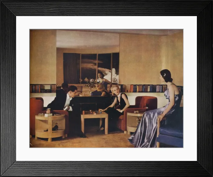Framed Print : Living Room designed by Paul MacAlister, 1938 Framed Print : Living Room designed by Paul MacAlister, 1938