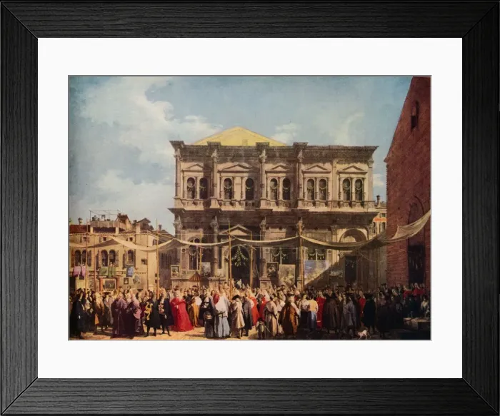 Framed Print : Venice: The Feast Day of Saint Roch, 1735, (1938). Artist: Canaletto Framed Print : Venice: The Feast Day of Saint Roch, 1735, (1938). Artist: Canaletto