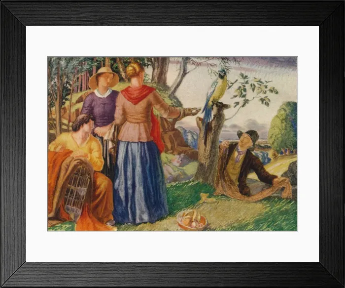 Framed Print : The Escaped Macaw, (1925) Framed Print : The Escaped Macaw, (1925)