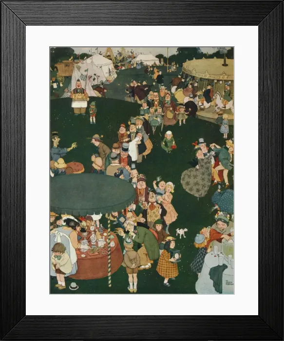 Framed Print : The Fair Day, c19th century, (1925). Artist: W Heath Robinson Framed Print : The Fair Day, c19th century, (1925). Artist: W Heath Robinson