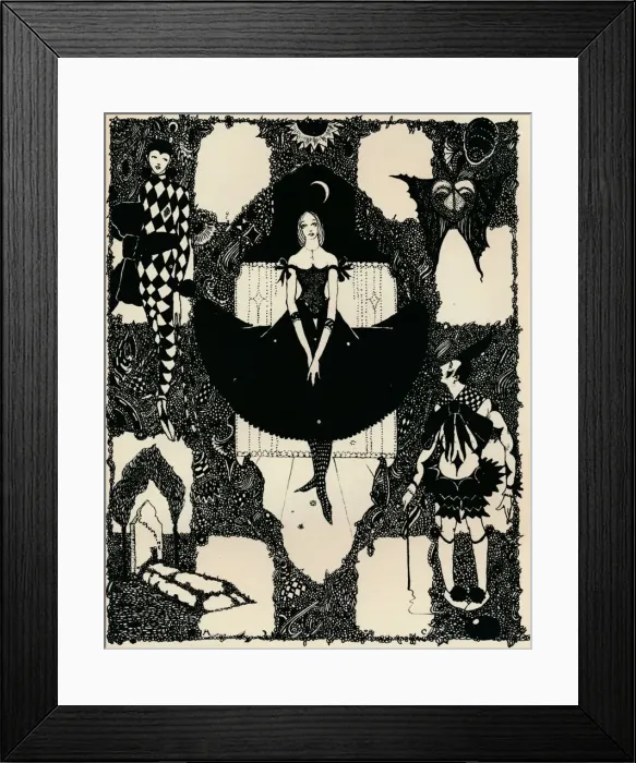 Framed Print : Columbine, c 1900-1930, (1925). Artist: Harry Clarke Framed Print : Columbine, c 1900-1930, (1925). Artist: Harry Clarke