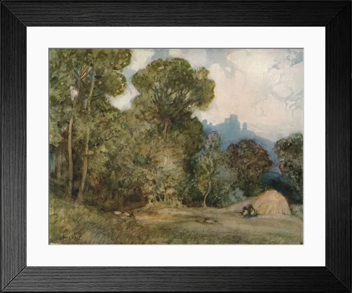 Framed Print : Chateau Gaillard, c1864-1906, (1906). Artist: Alfred Edward East Framed Print : Chateau Gaillard, c1864-1906, (1906). Artist: Alfred Edward East