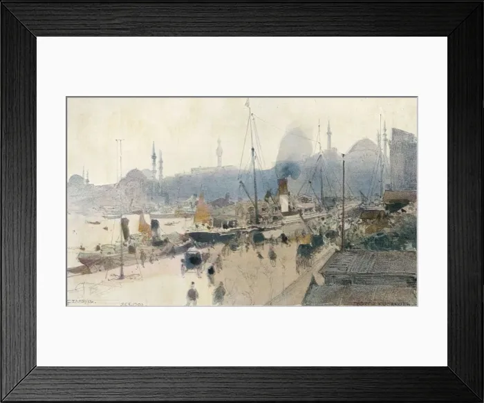 Framed Print : The Quay, Stamboul, 1902, (1906). Artist: G Kossiakoff Framed Print : The Quay, Stamboul, 1902, (1906). Artist: G Kossiakoff
