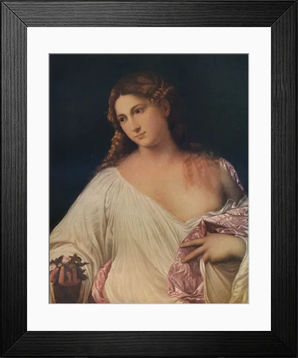Framed Print : Flora, c1515, (1911). Artist: Titian Framed Print : Flora, c1515, (1911). Artist: Titian