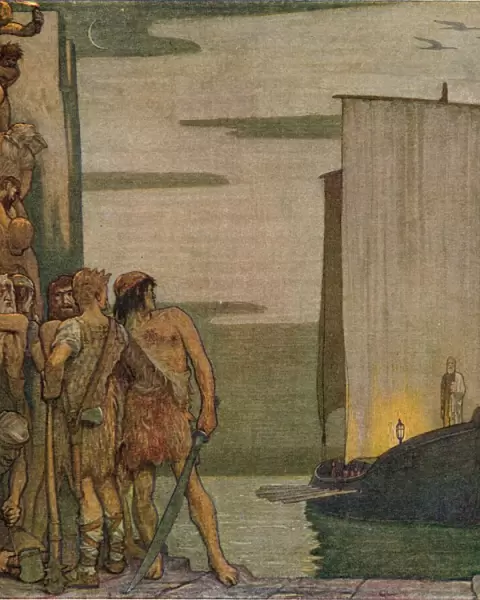 The Landing of Saint Patrick in Ireland, c1912, (1914). Artist: Edward Reginald Frampton