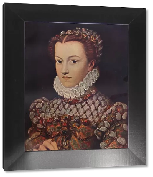 Elizabeth of Austria, (1554-1592), wife of King Charles IX (1550-1574), c1571, (1911). Artist: Francois Clouet