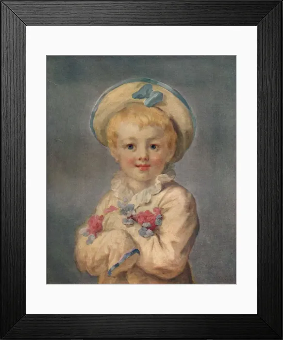 Framed Print : A Boy as Pierrot, c1780. (1911). Artist: Jean-Honore Fragonard Framed Print : A Boy as Pierrot, c1780. (1911). Artist: Jean-Honore Fragonard