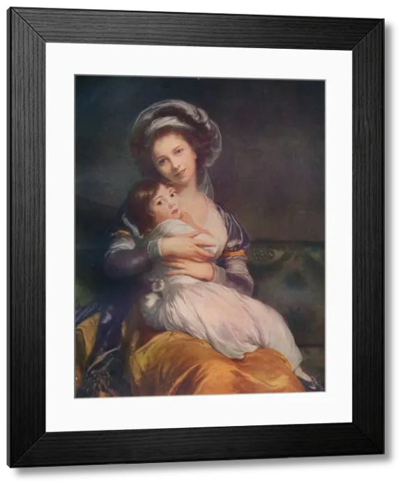 Framed Print : Louise Elisabeth Vigee Le Brun (1755-1842) with her daughter Jeanne-Lucie, 1786, (1911). Artist: Elisabeth Louise Vigee-LeBrun Framed Print : Louise Elisabeth Vigee Le Brun (1755-1842) with her daughter Jeanne-Lucie, 1786, (1911). Artist: Elisabeth Louise Vigee-LeBrun