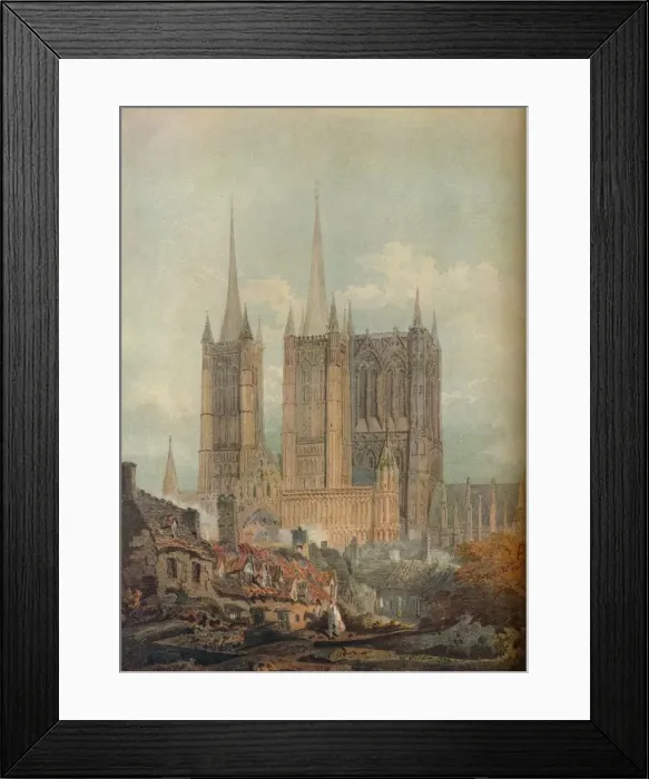 Framed Print : Lincoln Cathedral, 1794, (1921) Framed Print : Lincoln Cathedral, 1794, (1921)