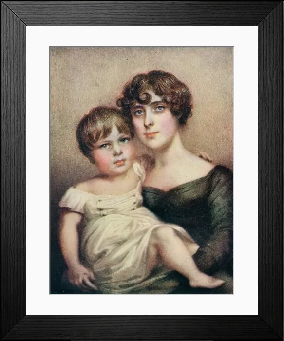 Framed Print : George Dacres Patterson & his mother, Eleanor Dacres Patterson, 1815. (1911) Framed Print : George Dacres Patterson & his mother, Eleanor Dacres Patterson, 1815. (1911)