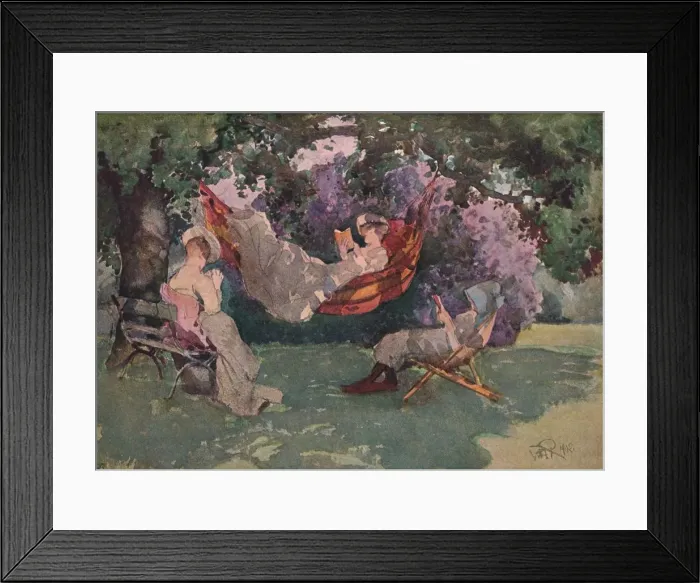 Framed Print : In The Garden, 1902. (1903). Artist: William Bruce Ellis Ranken Framed Print : In The Garden, 1902. (1903). Artist: William Bruce Ellis Ranken