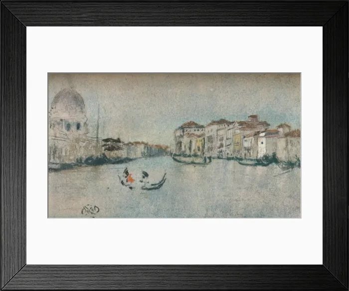 Framed Print : On a Venetian Canal, c1854-1903, (1903). Artist: James Abbott McNeill Whistler Framed Print : On a Venetian Canal, c1854-1903, (1903). Artist: James Abbott McNeill Whistler