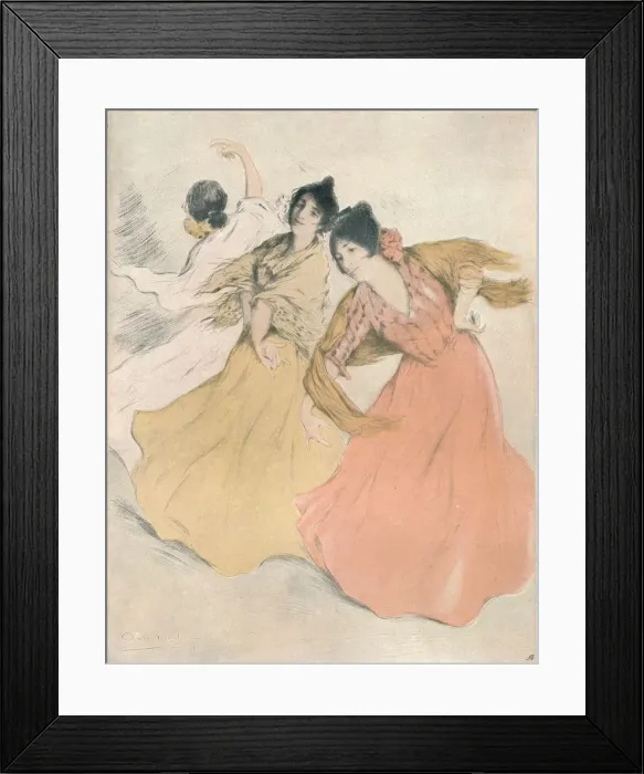 Framed Print : Spanish Dancers, c1875-1903, (1903). Artist: Allan Osterlind Framed Print : Spanish Dancers, c1875-1903, (1903). Artist: Allan Osterlind