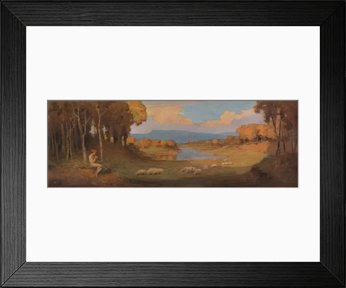 Framed Print : Decorative Panel for a Rosewood Piano, c1900, (1903). Artist: Alfred Hartley Framed Print : Decorative Panel for a Rosewood Piano, c1900, (1903). Artist: Alfred Hartley
