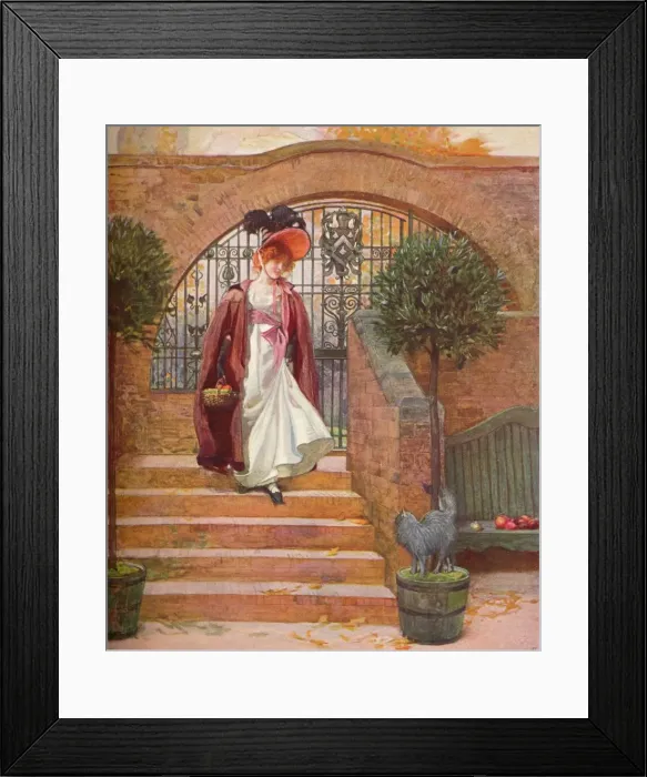Framed Print : The Orchard, Harrow: The Entrance Gate and Steps, c1880-1903, (1903). Artist: Joseph Walter West Framed Print : The Orchard, Harrow: The Entrance Gate and Steps, c1880-1903, (1903). Artist: Joseph Walter West