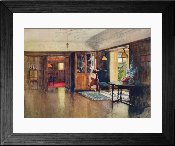 Framed Print : The Orchard, Harrow: The Dining Room, c1880-1903, (1903). Artist: Joseph Walter West Framed Print : The Orchard, Harrow: The Dining Room, c1880-1903, (1903). Artist: Joseph Walter West