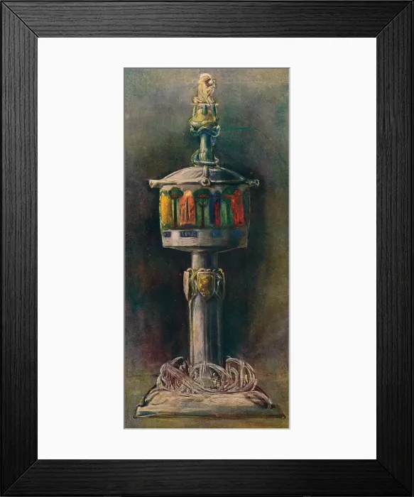 Framed Print : Silver Cup with Bassetaille Enamels, 1903. Artist: Alexander Fisher Framed Print : Silver Cup with Bassetaille Enamels, 1903. Artist: Alexander Fisher