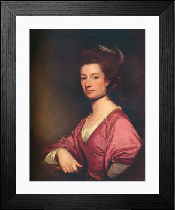 Framed Print : Portrait of Miss Mary Rookes Leedes, c19th century, (1914) Framed Print : Portrait of Miss Mary Rookes Leedes, c19th century, (1914)