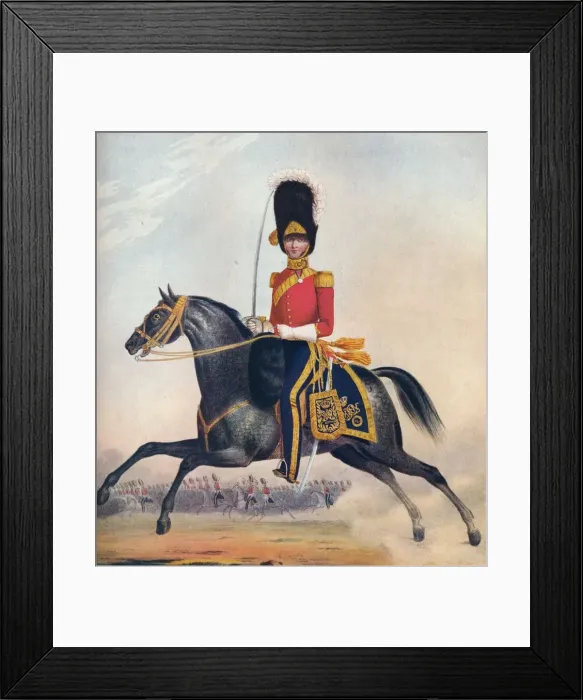 Framed Print : Officer of the 2nd (R. N. Brit. ) Dragoons, c1833. (1914) Framed Print : Officer of the 2nd (R. N. Brit. ) Dragoons, c1833. (1914)