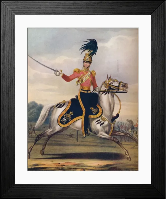 Framed Print : Officer of the 17th Lancers, c1833. (1914)
