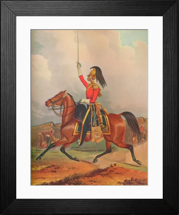 Framed Print : 6th Dragoon Guards. Officer (Carabiniers), 1844. (1914) Framed Print : 6th Dragoon Guards. Officer (Carabiniers), 1844. (1914)