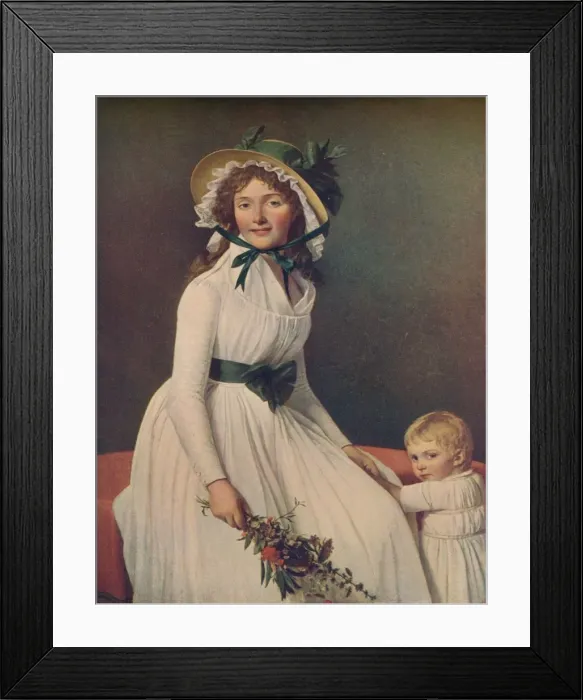 Framed Print : Emilie Pecoul, Madame Seriziat, 1795, (1914). Artist: Jacques-Louis David Framed Print : Emilie Pecoul, Madame Seriziat, 1795, (1914). Artist: Jacques-Louis David
