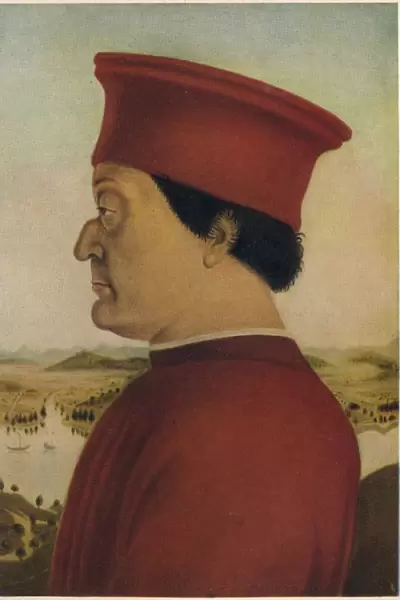 Fredrigo Di Montefeltro, Duke of Urbino, c1465. (1914). Artist: Piero della Francesca