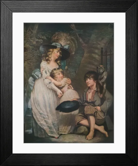 Framed Print : A Young Lady Encouraging the Low Comedian, c1786-1826, (1919). Artist: William Ward Framed Print : A Young Lady Encouraging the Low Comedian, c1786-1826, (1919). Artist: William Ward