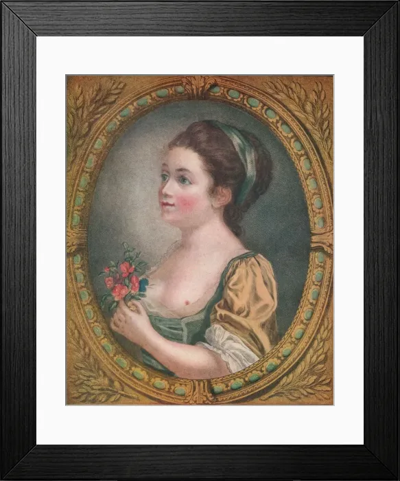Framed Print : Les Roses, c1723-1770, (1919). Artist: Francois Boucher Framed Print : Les Roses, c1723-1770, (1919). Artist: Francois Boucher