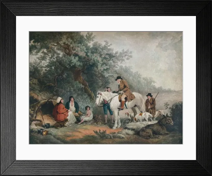 Framed Print : Morning or the Benevolent Sportsman, 1795, (1919). Artist: Joseph Grozer Framed Print : Morning or the Benevolent Sportsman, 1795, (1919). Artist: Joseph Grozer