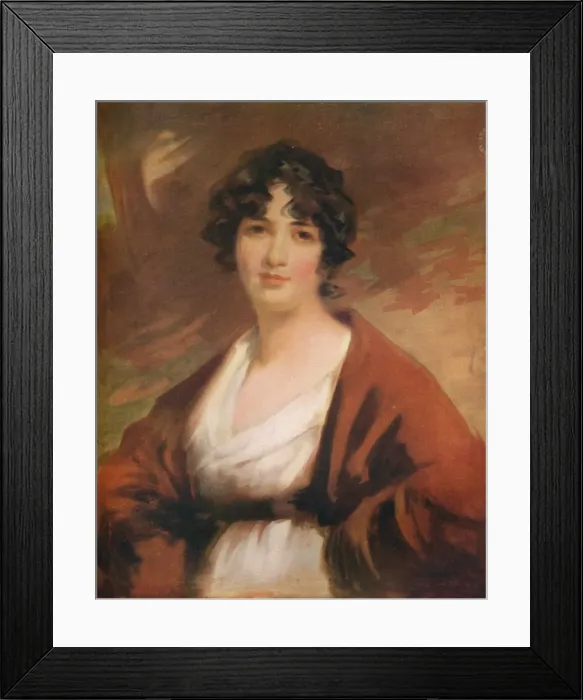 Framed Print : Portrait of Mrs. Kenyon, 1807, (1919). Artist: John James Masquerier Framed Print : Portrait of Mrs. Kenyon, 1807, (1919). Artist: John James Masquerier