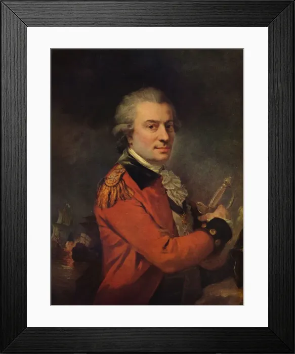 Framed Print : Portrait of Admiral De Suffren, 18th century, (1915). Artist: Alexander Roslin Framed Print : Portrait of Admiral De Suffren, 18th century, (1915). Artist: Alexander Roslin