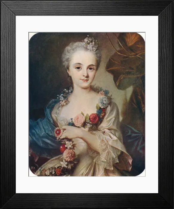 Framed Print : Portrait of a Lady (Marquise de Pompadour), c18th century, (1906). Artist: Rosalba Zuanna Carriera Framed Print : Portrait of a Lady (Marquise de Pompadour), c18th century, (1906). Artist: Rosalba Zuanna Carriera