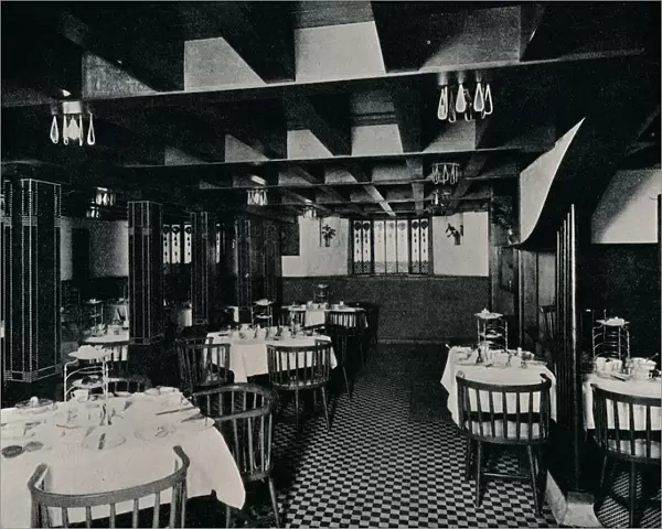 The Old Kitchen at Miss Cranstons Tea House, Argyle Street, Glasgow, c1906