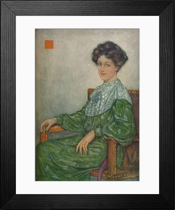 Framed Print : Portrait of Mrs. J. Maltwood, c1892-1906, (1906-7). Artist: Nicols Wilhelm Jungmann Framed Print : Portrait of Mrs. J. Maltwood, c1892-1906, (1906-7). Artist: Nicols Wilhelm Jungmann