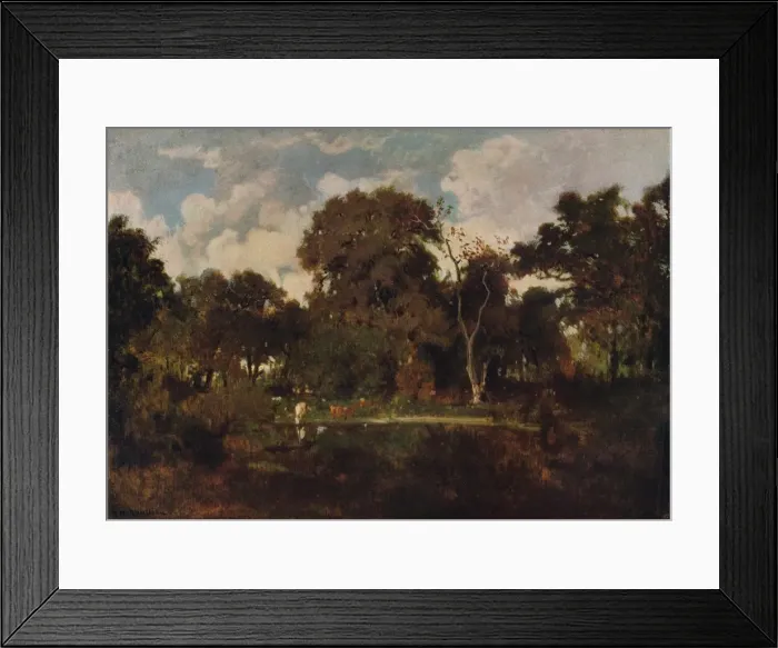 Framed Print : La Foret de Fontainebleau, (1906-7). Artist: Rousseau Framed Print : La Foret de Fontainebleau, (1906-7). Artist: Rousseau