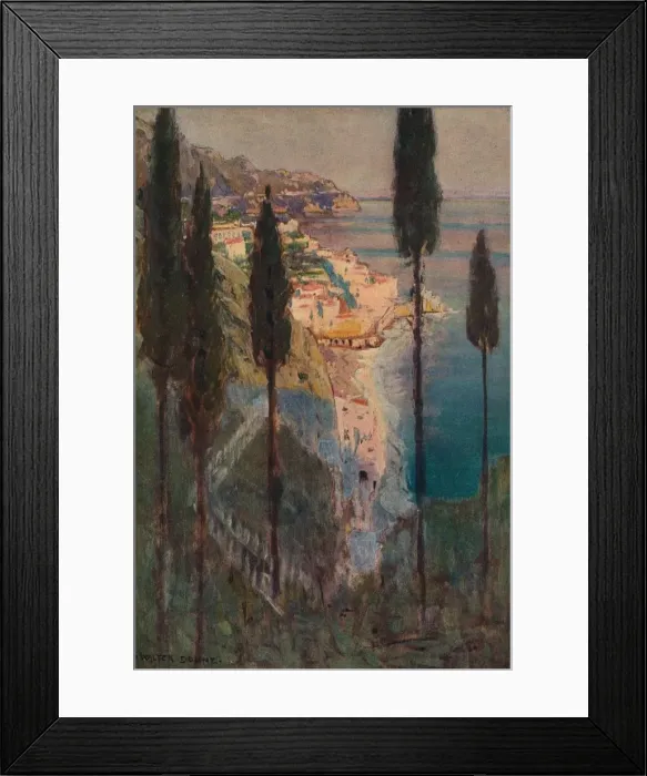 Framed Print : Evening Shadows, Amalfi, c1887-1906, (1906-7). Artist: Walter J Donne Framed Print : Evening Shadows, Amalfi, c1887-1906, (1906-7). Artist: Walter J Donne