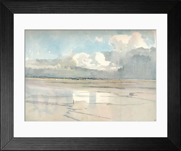 Framed Print : The Estuary of the Dee, c1877-1906, (1906). Artist: Francis Job Short Framed Print : The Estuary of the Dee, c1877-1906, (1906). Artist: Francis Job Short