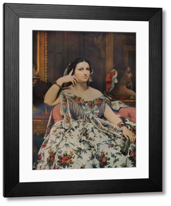 Framed Print : Madame Moitessier, 1856, (1936). Artist: Jean-Auguste-Dominique Ingres Framed Print : Madame Moitessier, 1856, (1936). Artist: Jean-Auguste-Dominique Ingres