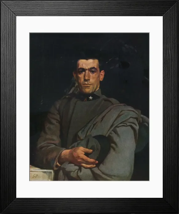 Framed Print : Italian Soldier, No. 2. c1918, (1924). Artist: Glyn Warren Philpot Framed Print : Italian Soldier, No. 2. c1918, (1924). Artist: Glyn Warren Philpot