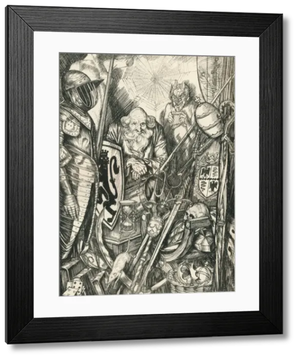 Framed Print : The Symbol Shop, c1898, (1924). Artist: Edmund Joseph Sullivan Framed Print : The Symbol Shop, c1898, (1924). Artist: Edmund Joseph Sullivan