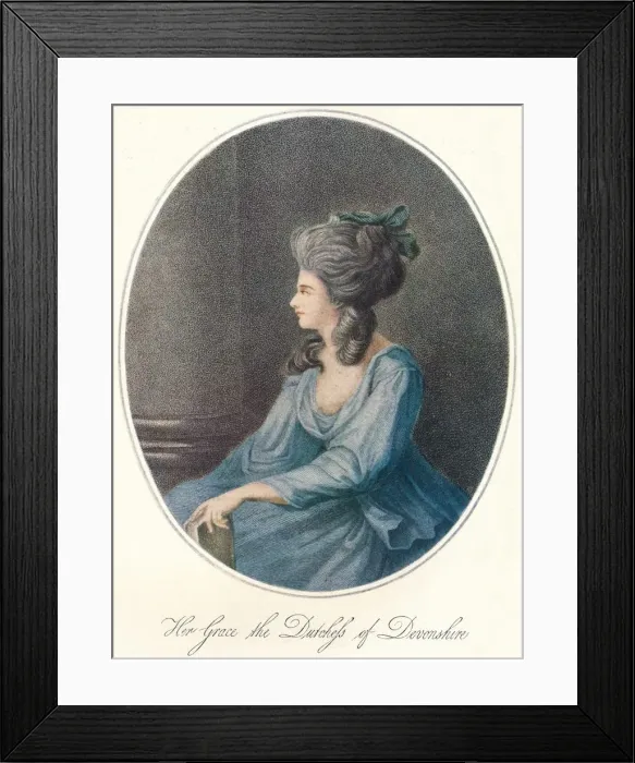 Framed Print : Her Grace the Duchess of Devonshire, 18th century, (1904) Framed Print : Her Grace the Duchess of Devonshire, 18th century, (1904)