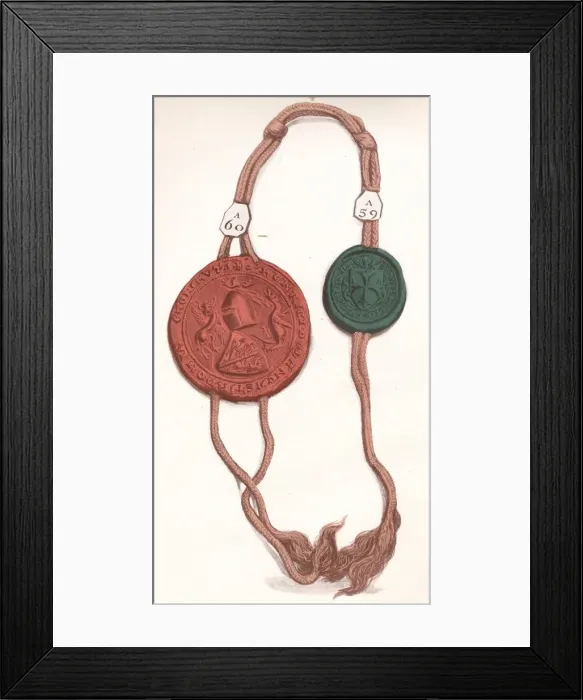 Framed Print : Cord V. (Henry, Earl of Lancaster and Leicester & William le Latimer, Lord of Corby), (1904) Framed Print : Cord V. (Henry, Earl of Lancaster and Leicester & William le Latimer, Lord of Corby), (1904)