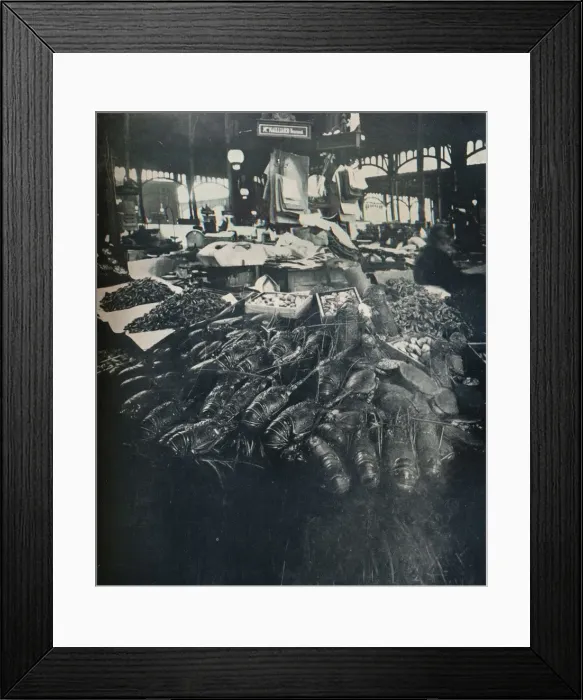 Framed Print : Fish Market, c1877-1927, (1929). Artist: Eugene Atget Framed Print : Fish Market, c1877-1927, (1929). Artist: Eugene Atget