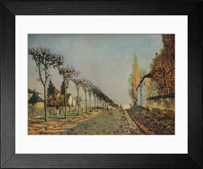 Framed Print : Le chemin de la Machine, 1873, (1929). Artist: Alfred Sisley Framed Print : Le chemin de la Machine, 1873, (1929). Artist: Alfred Sisley