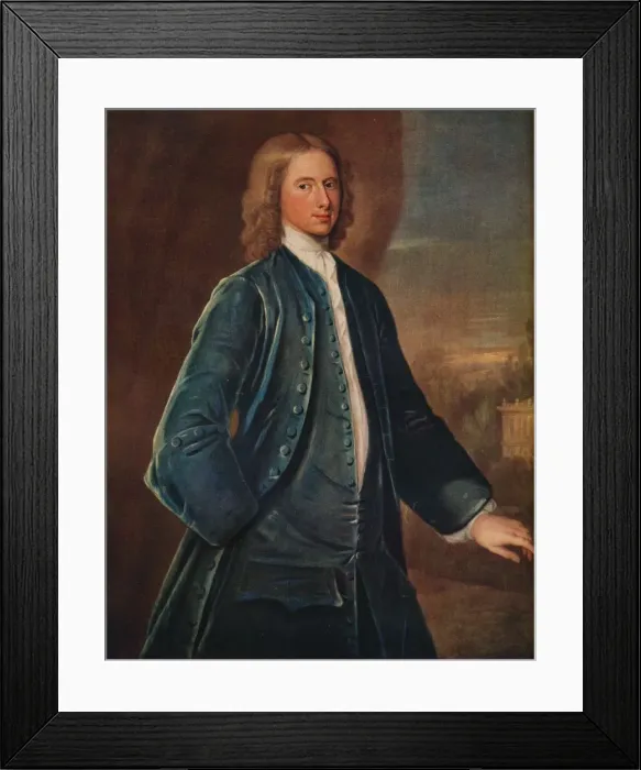 Framed Print : James Neale of Corsham, 1726, (1924). Artist: Sir William Jones Framed Print : James Neale of Corsham, 1726, (1924). Artist: Sir William Jones