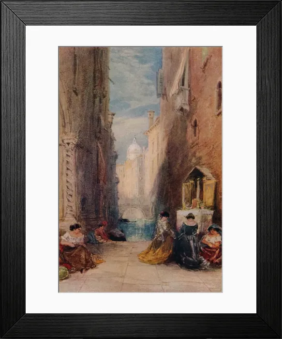 Framed Print : A Shrine In Venice, c1820-1870, (1924). Artist: James Holland Framed Print : A Shrine In Venice, c1820-1870, (1924). Artist: James Holland